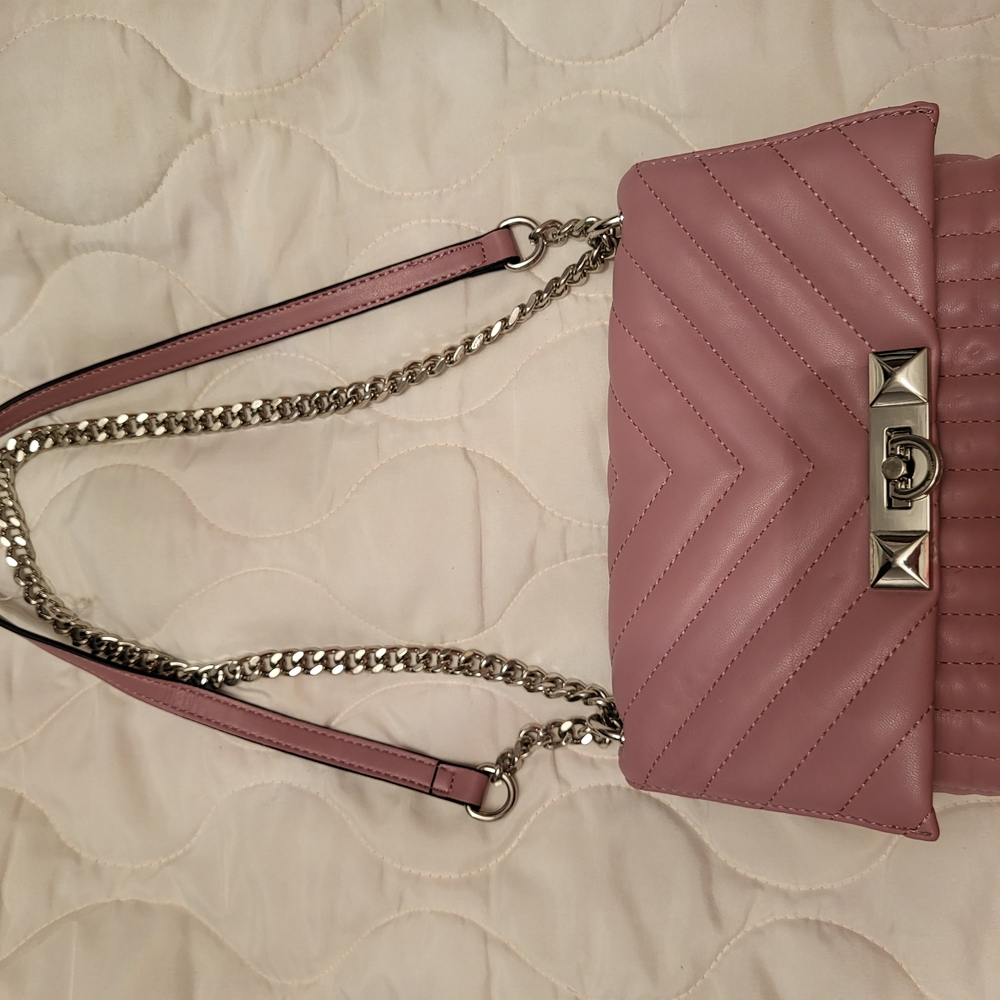Aldo Mauve Quilted Crossbody Bag
